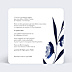 Invitation EVJF Fleurs Bleues Aquarelle