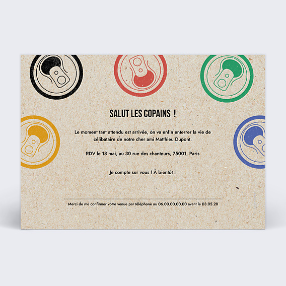 Invitation EVJF Olympiades