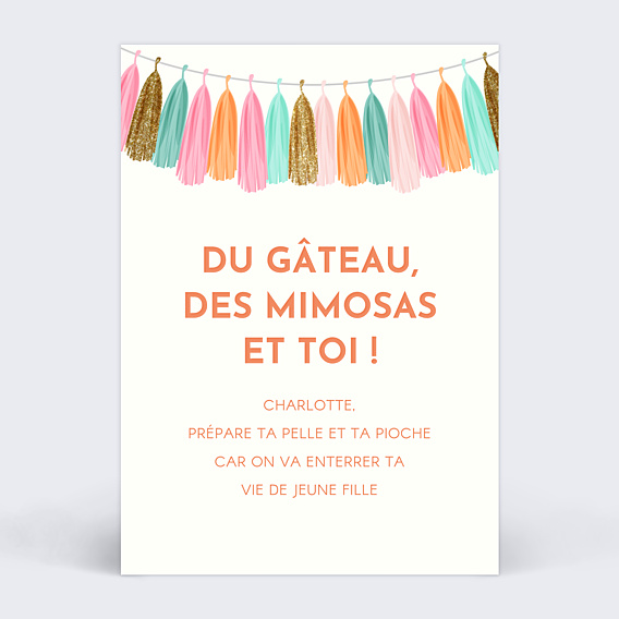 Invitation EVJF Guirlande