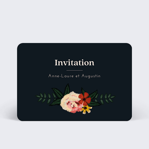 Cartes Invitation Mariage Anémone