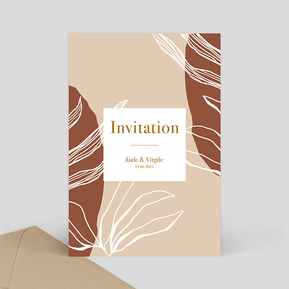 Carte Invitation Mariage Boho