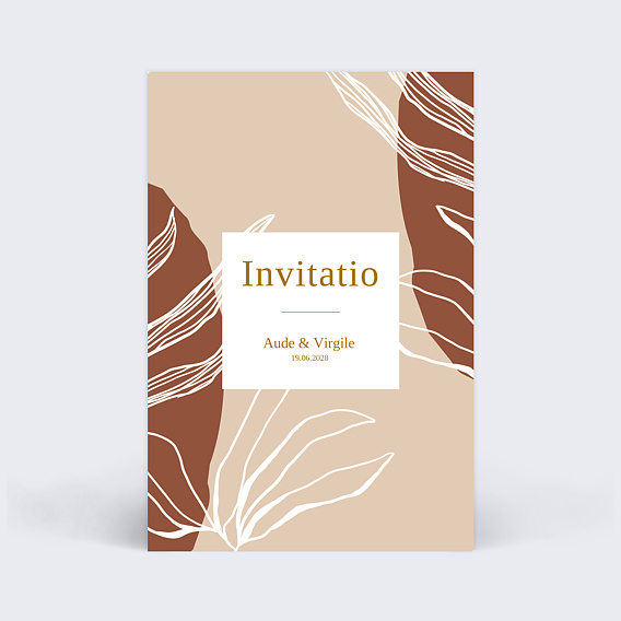 Cartes invitation mariage Boho
