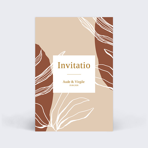 Cartes Invitation Mariage Boho