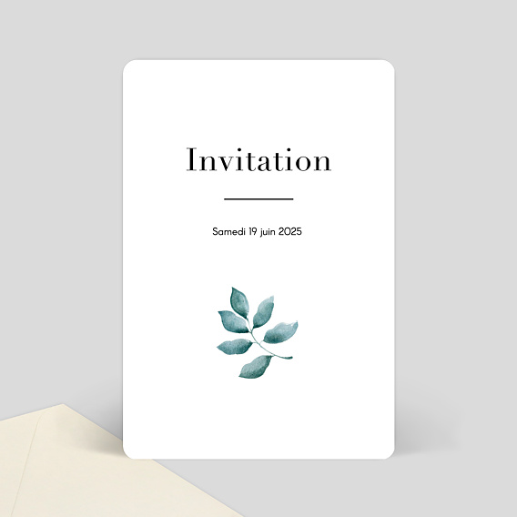 Carte Invitation Mariage Botanique