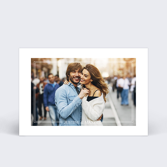 Cartes Invitation Mariage Cadre double