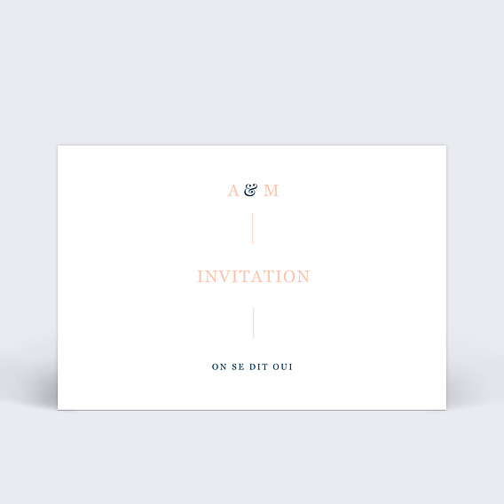 Cartes invitation mariage Caractère
