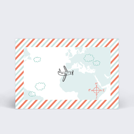 Cartes Invitation Mariage Itinéraire amoureux