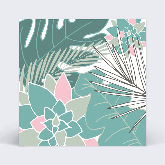 Cartes Invitation Mariage Jardin d'Eden