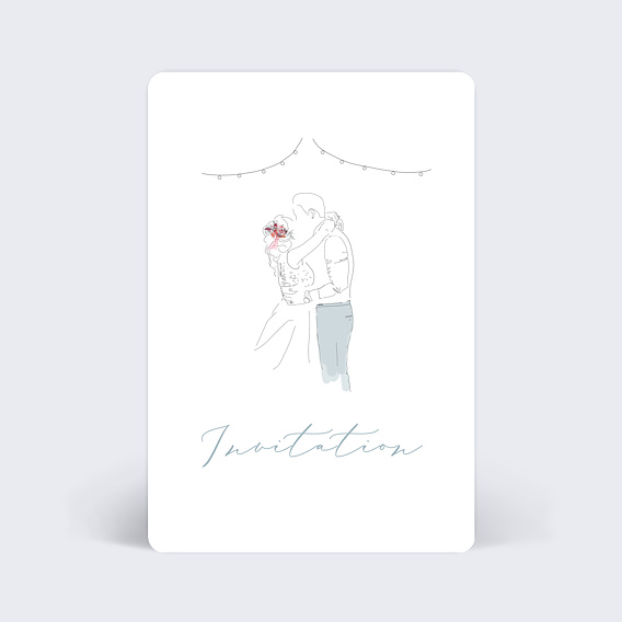 Cartes invitation mariage Jolies Illustrations