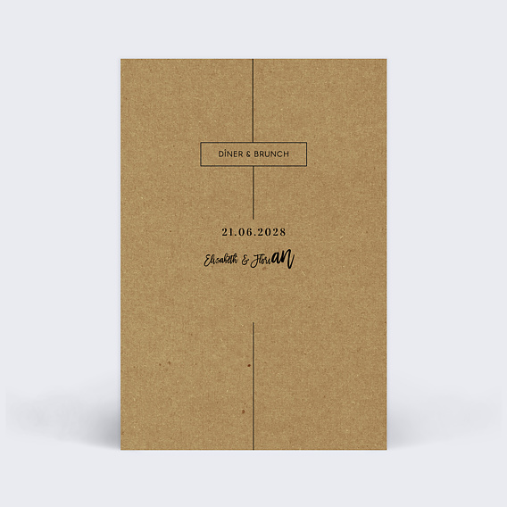 Cartes invitation mariage Modernkraft