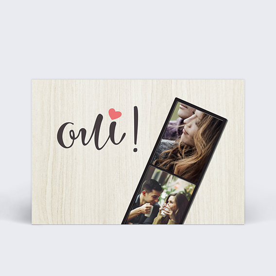 Cartes invitation mariage Photomaton