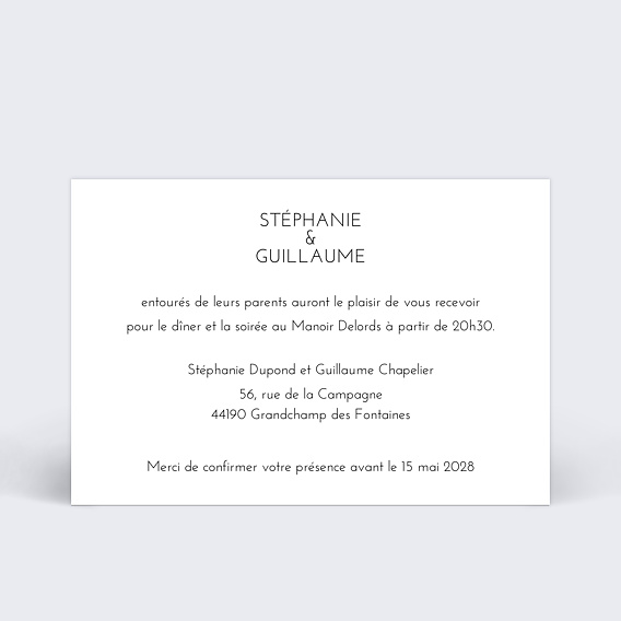 Cartes Invitation Mariage Puzzle 