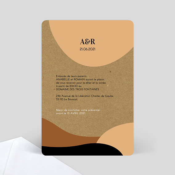 Cartes Invitation Mariage Art Kraft
