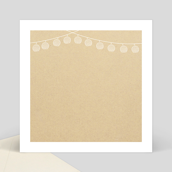 Cartes invitation mariage Mr & Mrs Verso