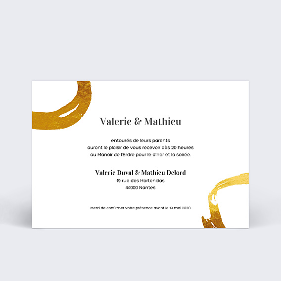 Cartes Invitation Mariage Alliance