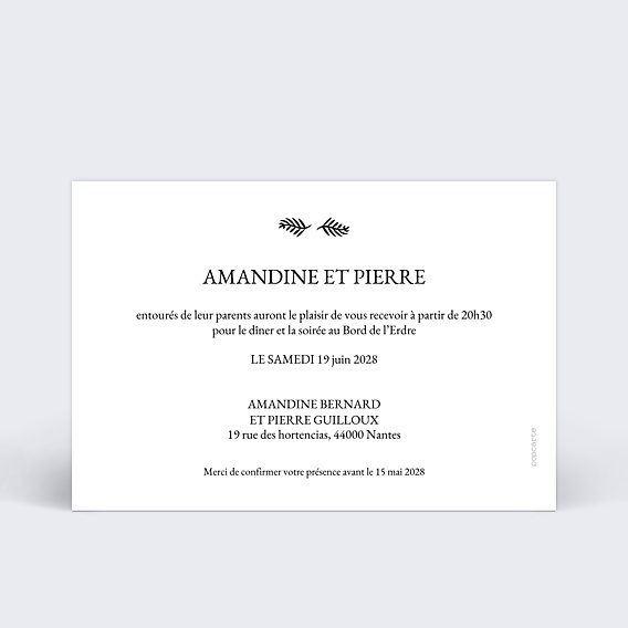 Cartes Invitation Mariage Cinéma