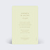 Cartes invitation mariage Amande Douce Verso