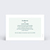 Cartes invitation mariage Badinage Verso