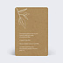 Cartes invitation mariage Esquisse Bohème Verso