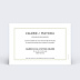Cartes invitation mariage Graphique Verso