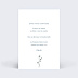 Cartes invitation mariage Idylle Verso
