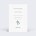 Cartes invitation mariage Luxe Verso