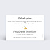 Cartes invitation mariage Branches d'Olivier Verso