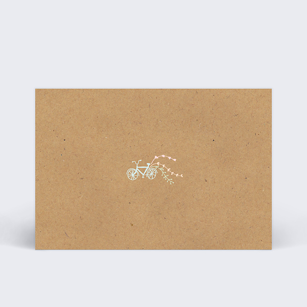 Carte d'Invitation de Mariage Promenade Champêtre Recto