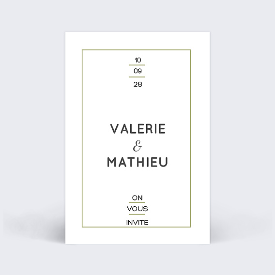 Cartes Invitation Mariage Graphique