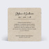Cartes invitation mariage Chiné Verso