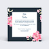 Cartes invitation mariage Dark Peony Verso