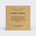 Cartes invitation mariage Timeline Verso