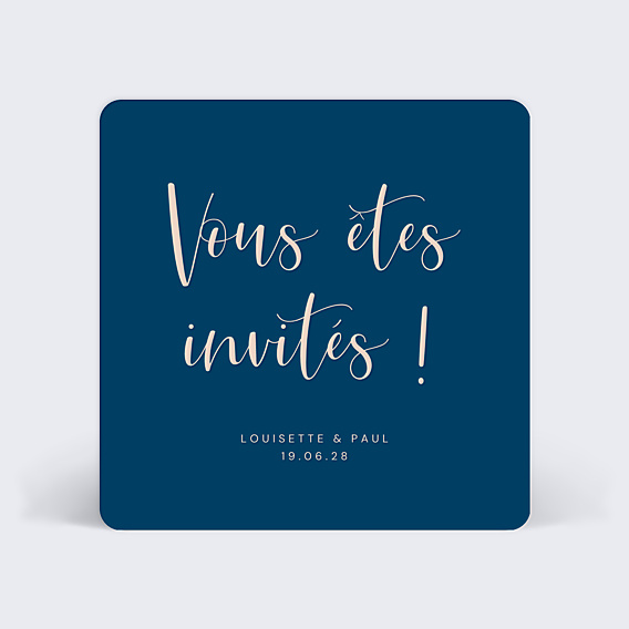 Cartes Invitation Mariage Velours
