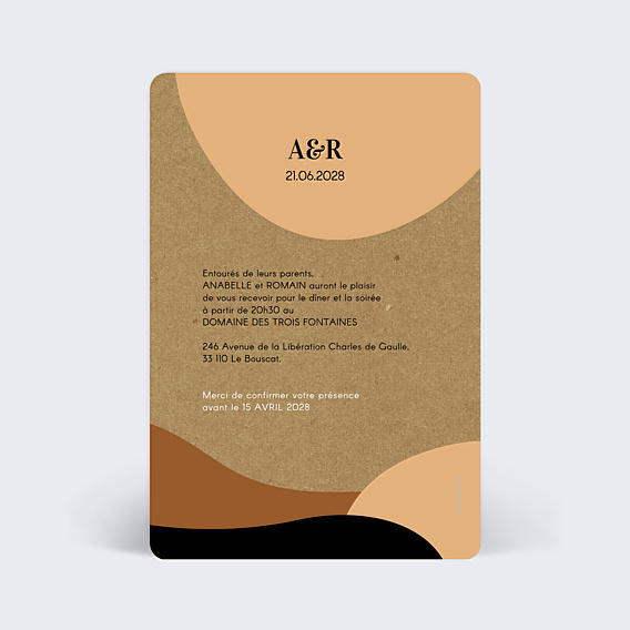 Cartes Invitation Mariage Art Kraft