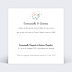 Cartes invitation mariage Couronne de Fleurs Recto