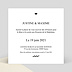 Cartes invitation mariage Gourmandise Verso