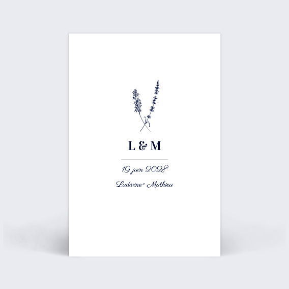 Cartes Invitation Mariage Jolie Lavande