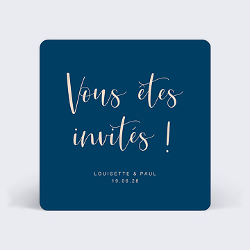 Cartes Invitation Mariage Velours