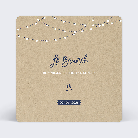 Cartes invitation mariage Notre Histoire Recto