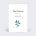 Cartes invitation mariage Botanique