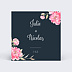 Cartes invitation mariage Dark Peony