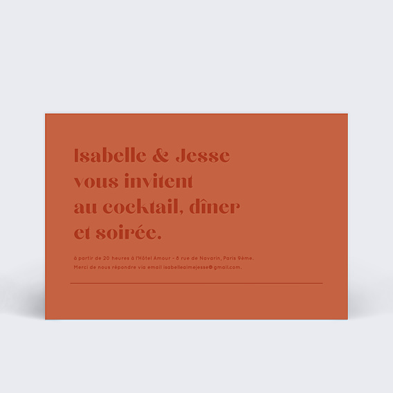 Cartes Invitation Mariage Mister M Jesse 