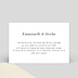 Cartes invitation mariage Sobre et Joli Verso