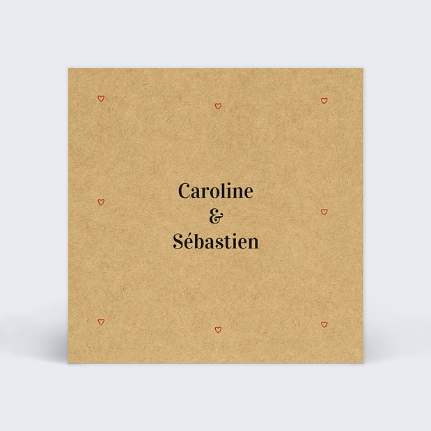 Carte Invitation Mariage Timeline Recto