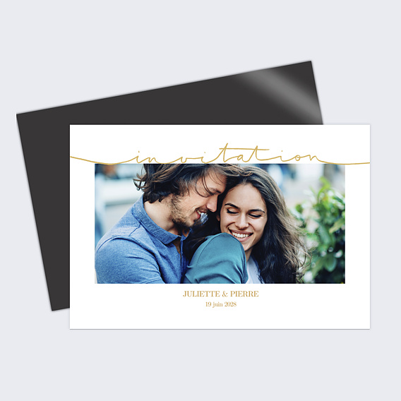 Cartes invitation mariage Ligne