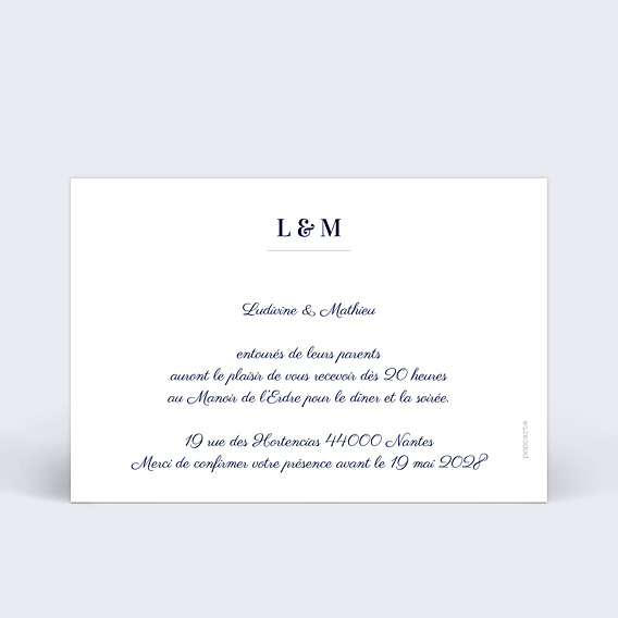 Cartes Invitation Mariage Jolie Lavande