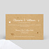Cartes invitation mariage Tourbillon d'Étoiles kraft Verso