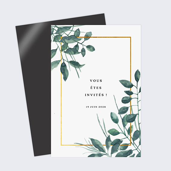 Cartes invitation mariage Luxe