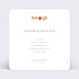 Cartes invitation mariage Bouquet Printanier Verso