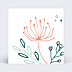 Cartes invitation mariage Couronne de Fleurs Verso